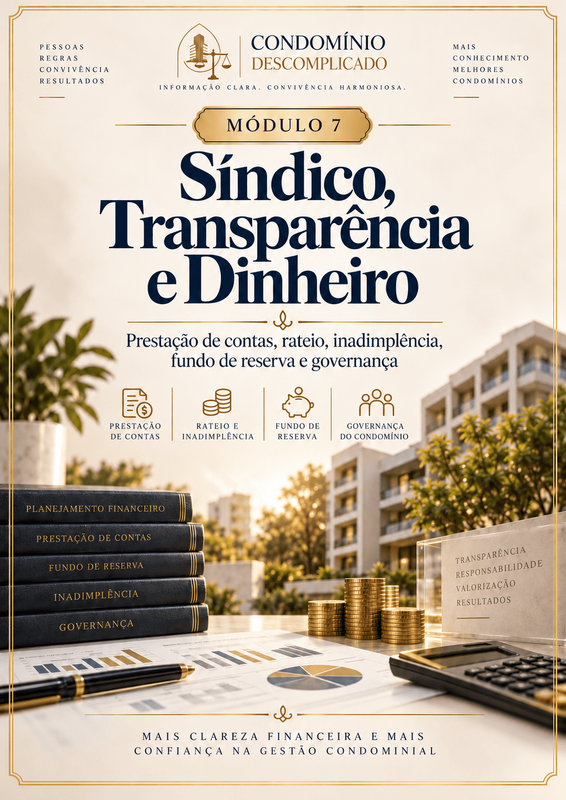 Síndico, Transparência e Dinheiro